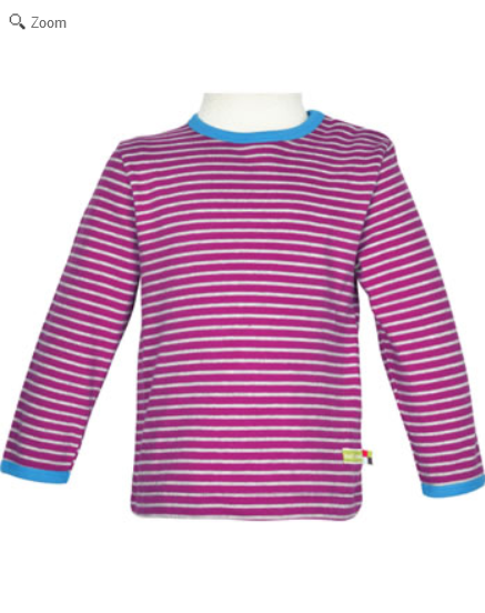 loud + proud T-Shirt Langarm Ringel orchid von Loud und Proud