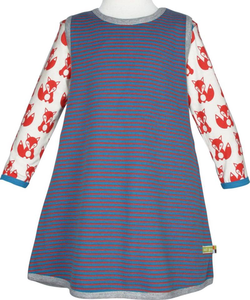 loud und proud Trägerkleid Ringel petrol von Loud und Proud