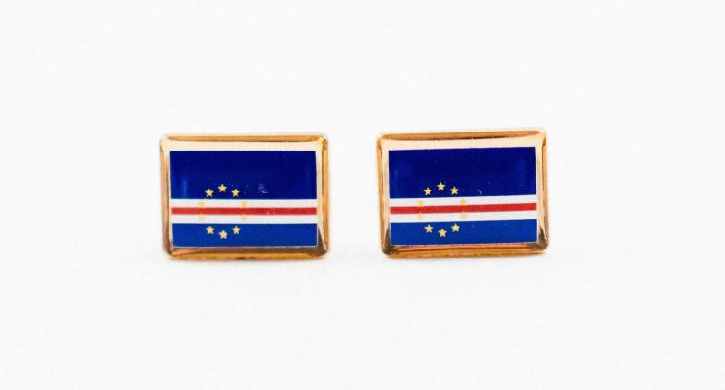 Cape Verdean Flag Manschettenknöpfe, Reversnadeln, Krawattenstangen, Ohrringe, Schmuck Und Accessoires von LoudCufflinks