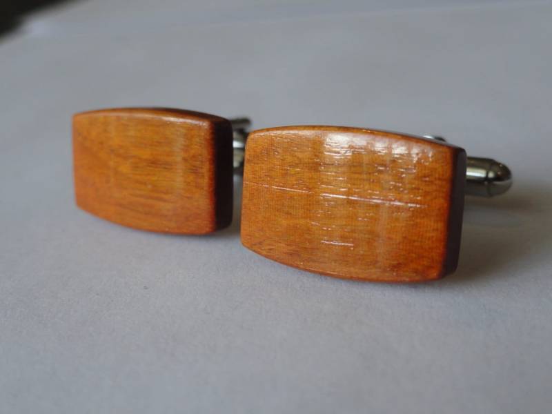 Chakte Viga Holz Manschettenknöpfe, Accessoires Und Schmuck von LoudCufflinks