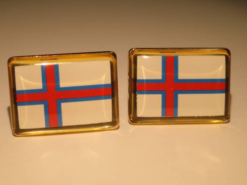 Faroe Islands Flag Manschettenknöpfe, Reversnadeln, Krawattenstangen, Ohrringe, Schmuck Und Accessoires von LoudCufflinks