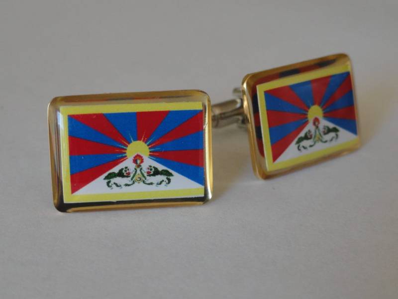 Freie Tibet Manschettenknöpfe, Reversstifte, Krawattenstangen, Ohrringe, Schmuck Und Accessoires von LoudCufflinks