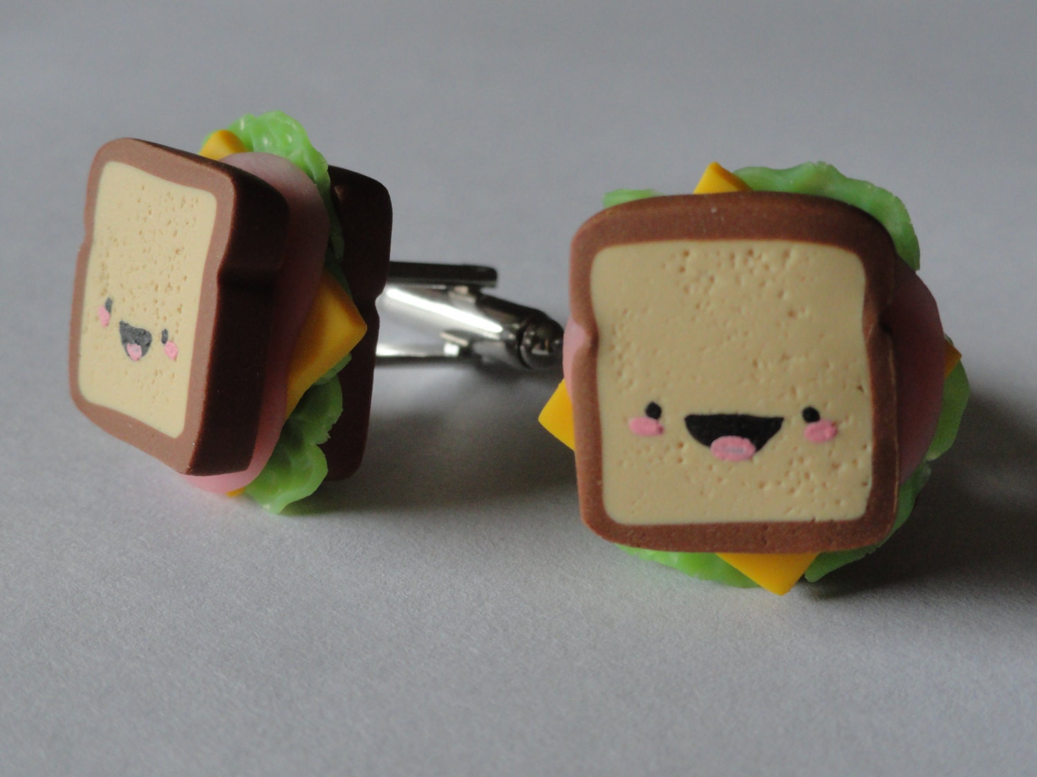 Fröhliche Sandwich Manschettenknöpfe, Reversnadeln, Krawattenstangen, Ohrringe, Schmuck Und Accessoires von LoudCufflinks