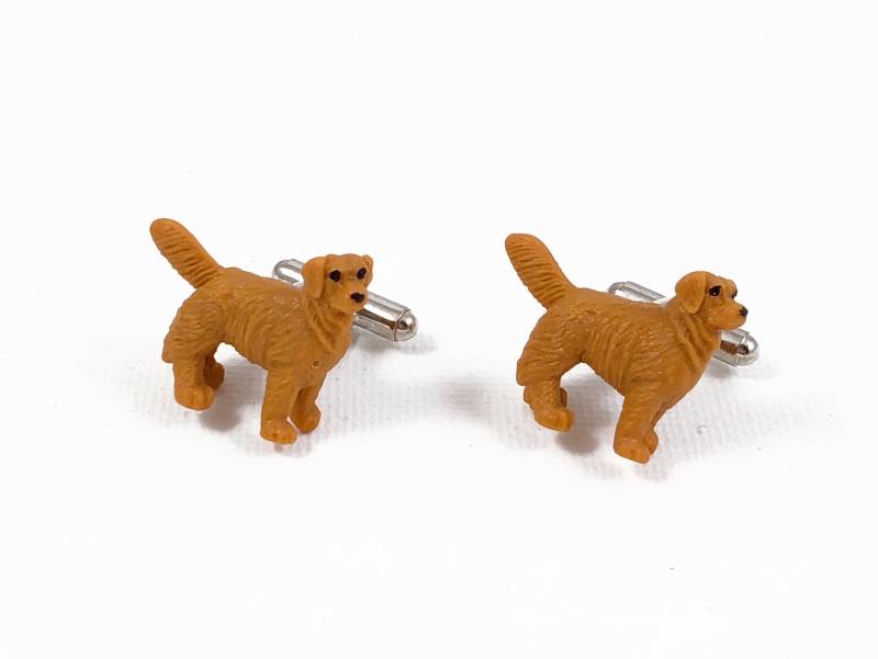 Goldene Labrador Retriever Manschettenknöpfe, Reversnadeln, Krawattenstangen, Ohrringe, Schmuck Und Accessoires von LoudCufflinks