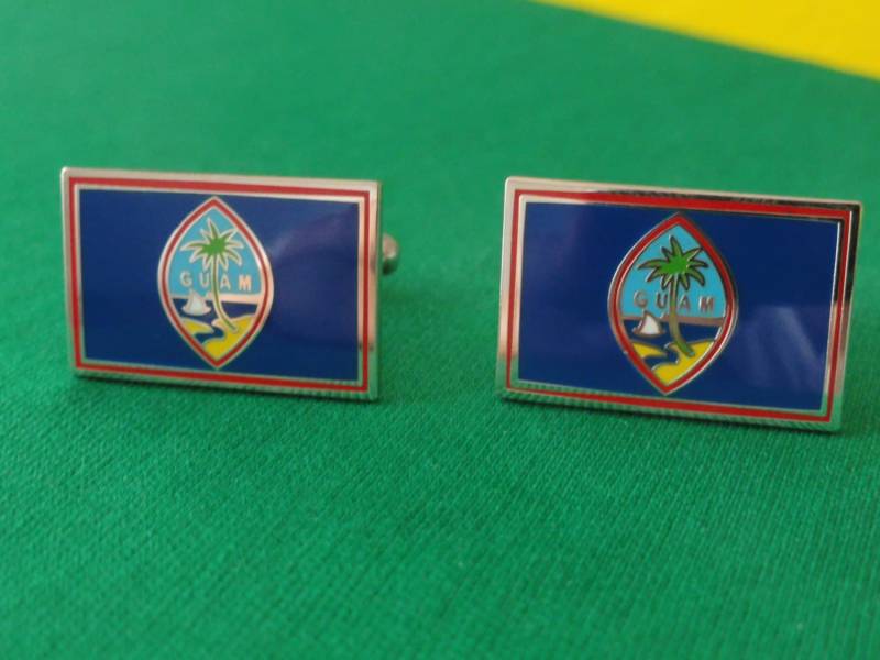 Guam Flag Manschettenknöpfe, Reversnadeln, Krawattenstangen, Ohrringe, Schmuck Und Accessoires von LoudCufflinks