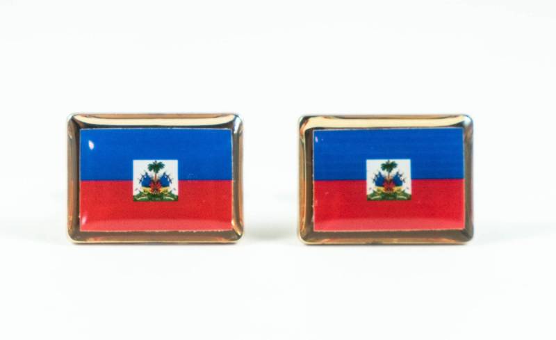Haitian Flag Manschettenknöpfe, Reversnadeln, Krawattenstangen, Ohrringe, Schmuck Und Accessoires von LoudCufflinks
