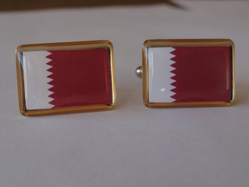 Katar Flagge Manschettenknöpfe, Anstecknadeln, Krawattenstangen, Ohrringe, Schmuck Und Accessoires von LoudCufflinks