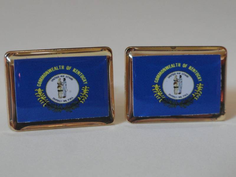 Kentucky State Flag Manschettenknöpfe, Reversnadeln, Krawattenstangen, Ohrringe, Schmuck Und Accessoires von LoudCufflinks