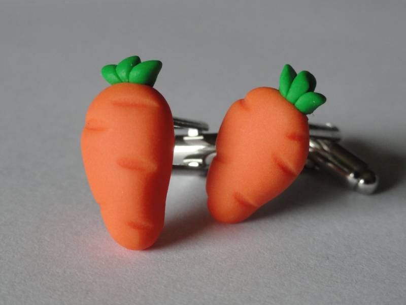 Möhren Manschettenknöpfe, Reversnadeln, Krawattenstangen, Ohrringe, Schmuck Und Accessoires von LoudCufflinks
