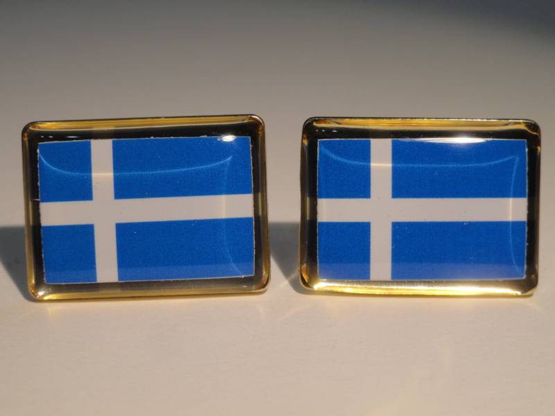 Shetland Islands Flagge Manschettenknöpfe, Reversnadeln, Krawattenstangen, Ohrringe, Schmuck Und Accessoires von LoudCufflinks