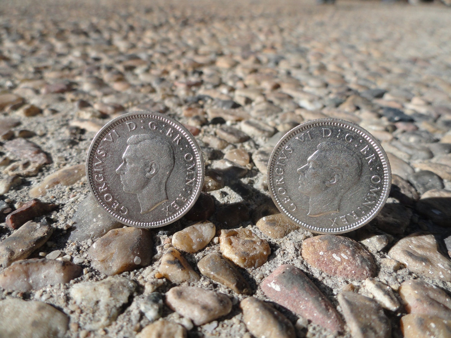 Sixpence British Coin Manschettenknöpfe, Anstecknadeln, Krawattenhalter, Ohrringe, Schmuck Und Accessoires von LoudCufflinks