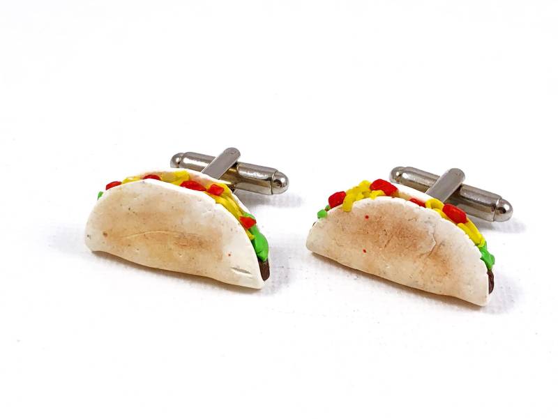 Taco Manschettenknöpfe, Reversstifte, Krawattenstangen, Ohrringe, Schmuck Und Accessoires von LoudCufflinks