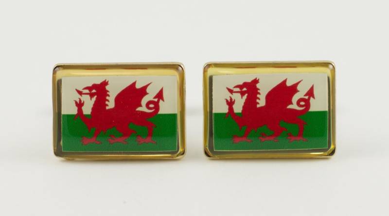 Welsh Flag Manschettenknöpfe, Reversnadeln, Krawattenstangen, Ohrringe, Schmuck Und Accessoires von LoudCufflinks