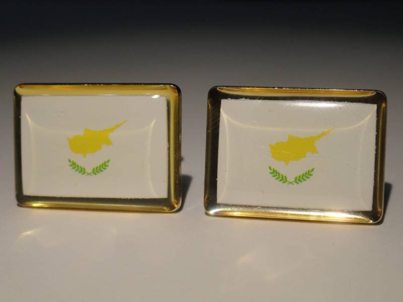 Zypern Flagge Manschettenknöpfe, Reversnadeln, Krawattenstangen, Ohrringe, Schmuck Und Accessoires von LoudCufflinks