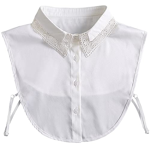 LoudSung Abnehmbare Halbhemdbluse Fake Collar für Damen Mädchen von LoudSung