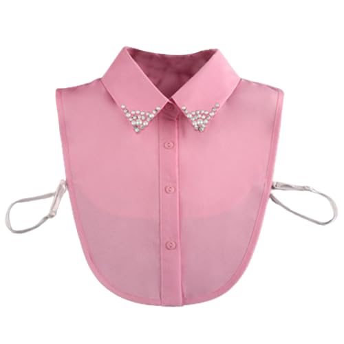 LoudSung FAKE HALLAR AUSFAHRE HALFHEISE Hemdbluse falsche Kragen elegant Diamant reine Farbe für Frauen Mädchen von LoudSung