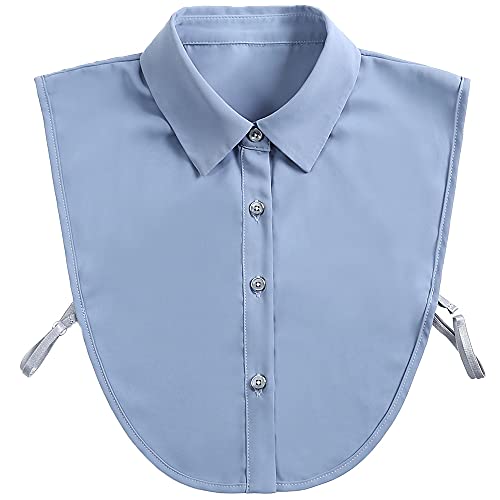 LoudSung Fake Collar Abnehmbare Bluse Falscher Kragen Halbes Hemd Klassisch gestaltetes Top Elegant für Frauen Mädchen LoudSung Fake Collar Abnehmbare Bluse Falscher Kragen Halbes Hemd Klassisch gestaltetes Top Elegant für Frauen Mädchen von LoudSung