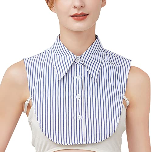 LoudSung Fake Collar Abnehmbare Halbhemdbluse Falscher Kragen Elegantes Design für Bürodamen von LoudSung