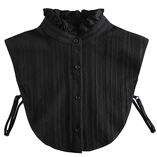 LoudSung Fake Collar Abnehmbare halbe Hemdbluse Falscher Kragen Baumwolle Elegantes Design für Frauen Mädchen LoudSung Fake Collar Abnehmbare halbe Hemdbluse Falscher Kragen Baumwolle Elegantes Design für Frauen Mädchen von LoudSung