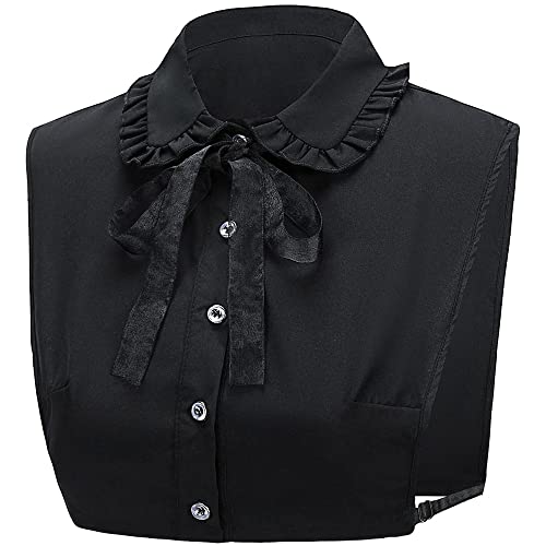 LoudSung Fake Collar Abnehmbare halbe Hemdbluse Falscher Kragen Blumenschnürung Top Elegantes schönes Design für Frauen Mädchen von LoudSung
