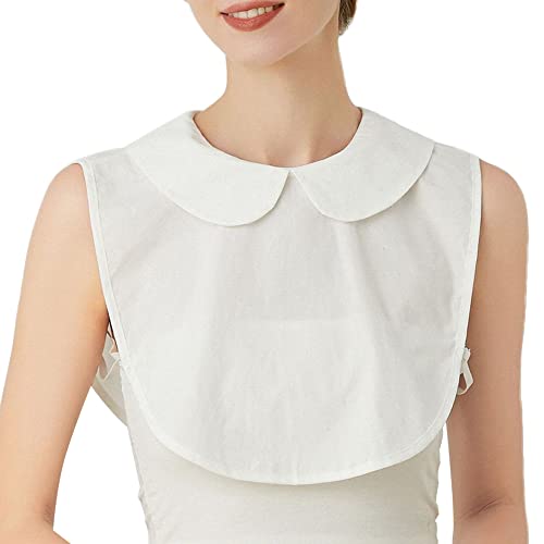 LoudSung Fake Collar Abnehmbare halbe Hemdbluse Puppenkragen Rüschen Elegantes Design für Frauen von LoudSung