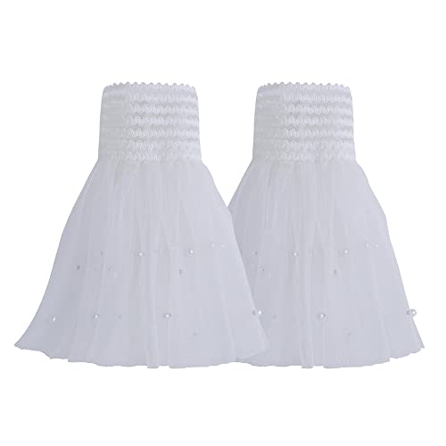 LoudSung False Sleeves Handmanschetten Floral Rüschen Layered Lace Cuff Abnehmbare Fake-Ärmel für Frauen Mädchen von LoudSung