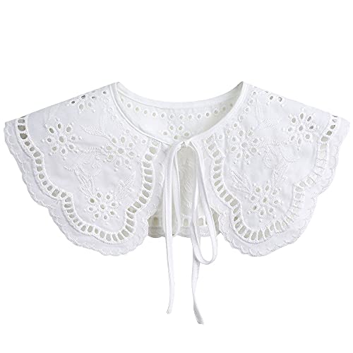 LoudSung Schal Falscher Kragen Abnehmbare Bluse Halbe Hemden Gefälschter Kragen Multi Style Elegant für Frauen Mädchen von LoudSung