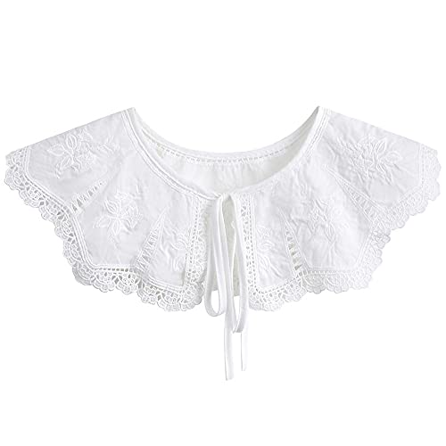 LoudSung Schal Falscher Kragen Abnehmbare Bluse Halbe Hemden Gefälschter Kragen Multi Style Elegant für Frauen Mädchen von LoudSung