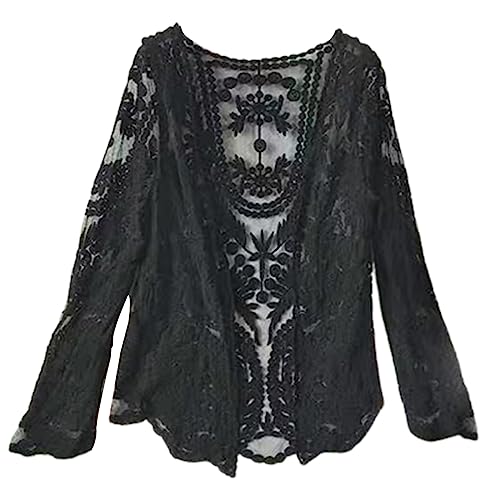 LoudSung Summer Sheer Achselzucken Offener vorderer Strandstrand Dünne weiche Hohle Schals für Frauen Mädchen von LoudSung