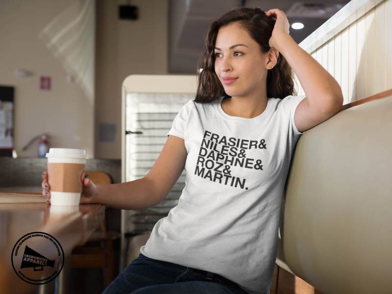 Frasier Charaktere 90Er Jahre Tv-Show Unisex T-Shirt Sitcom Tv Tv-Charaktere von LoudmouthApparel