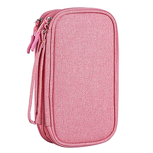 Loufy Elektronik ZubehöR Organizer Beutel Tasche, für Power Adapter/LadegeräT/Kabel/Stifte, Entwickelt für Schul MäDchen (Rosa) von Loufy