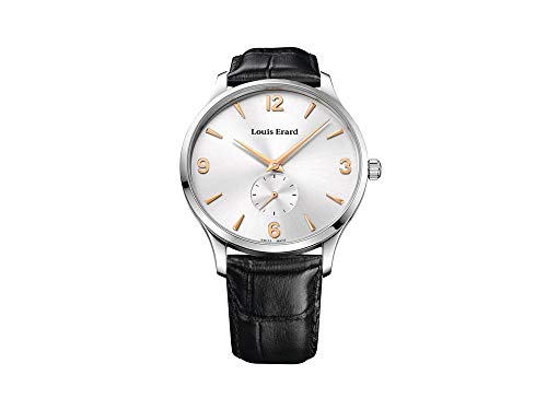 Louis Erard 1931 Automatikuhr, silberfarben, schwarzes Lederband, 47217AA11.BDC82 Louis Erard 1931 Automatikuhr, silberfarben, schwarzes Lederband, 47217AA11.BDC82 von Louis Erard