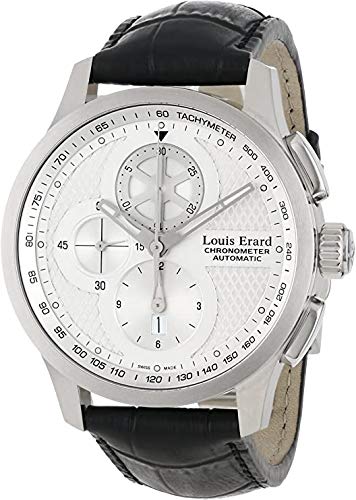 Louis Erard Herren 79220 AA21. BDC53 1931 Automatische schwarz Leder Chrono Tachymeter Uhr von Louis Erard