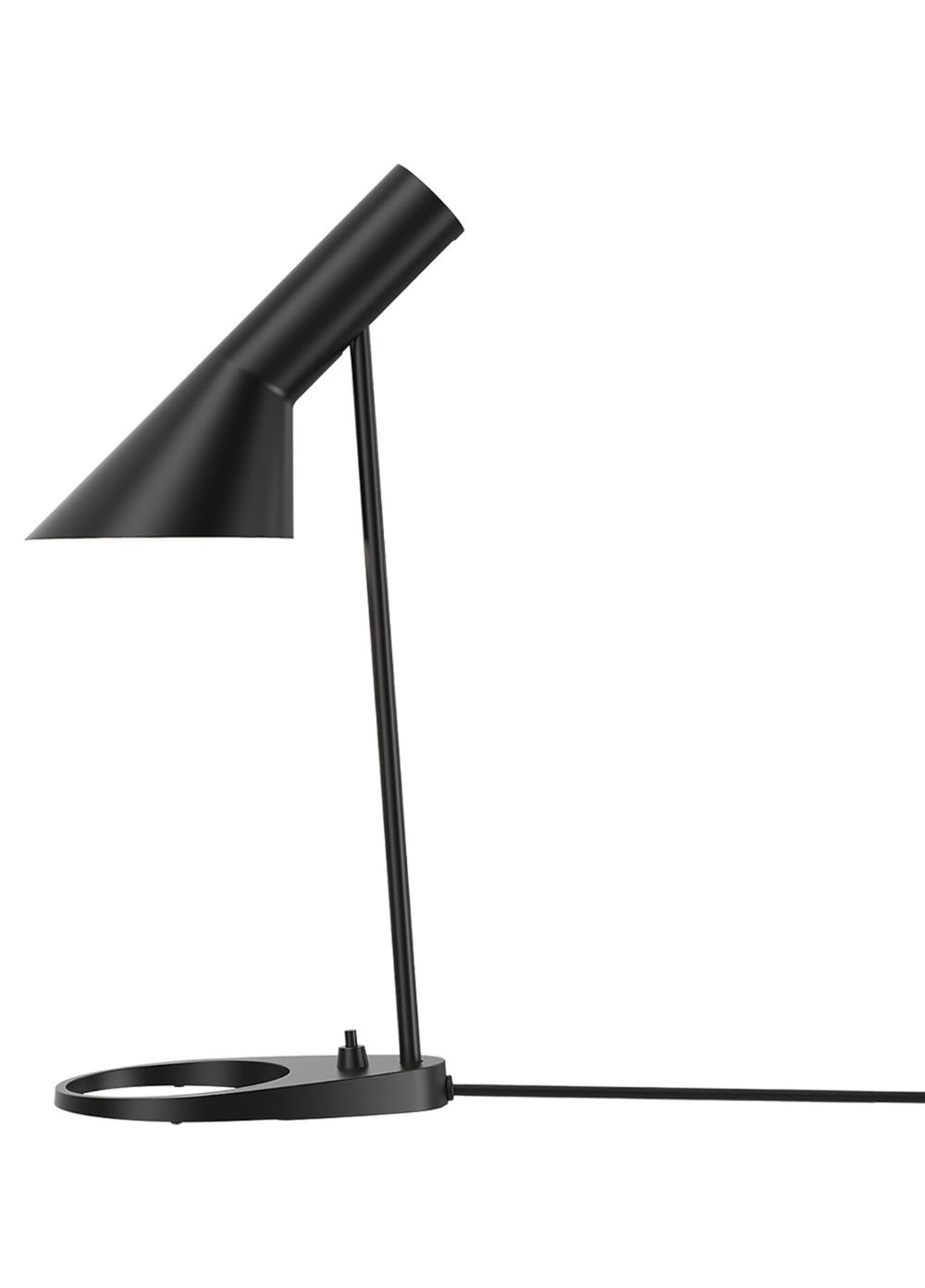 Louis Poulsen AJ Mini Tischlampe aus Stahl - Schwarz von Louis Poulsen