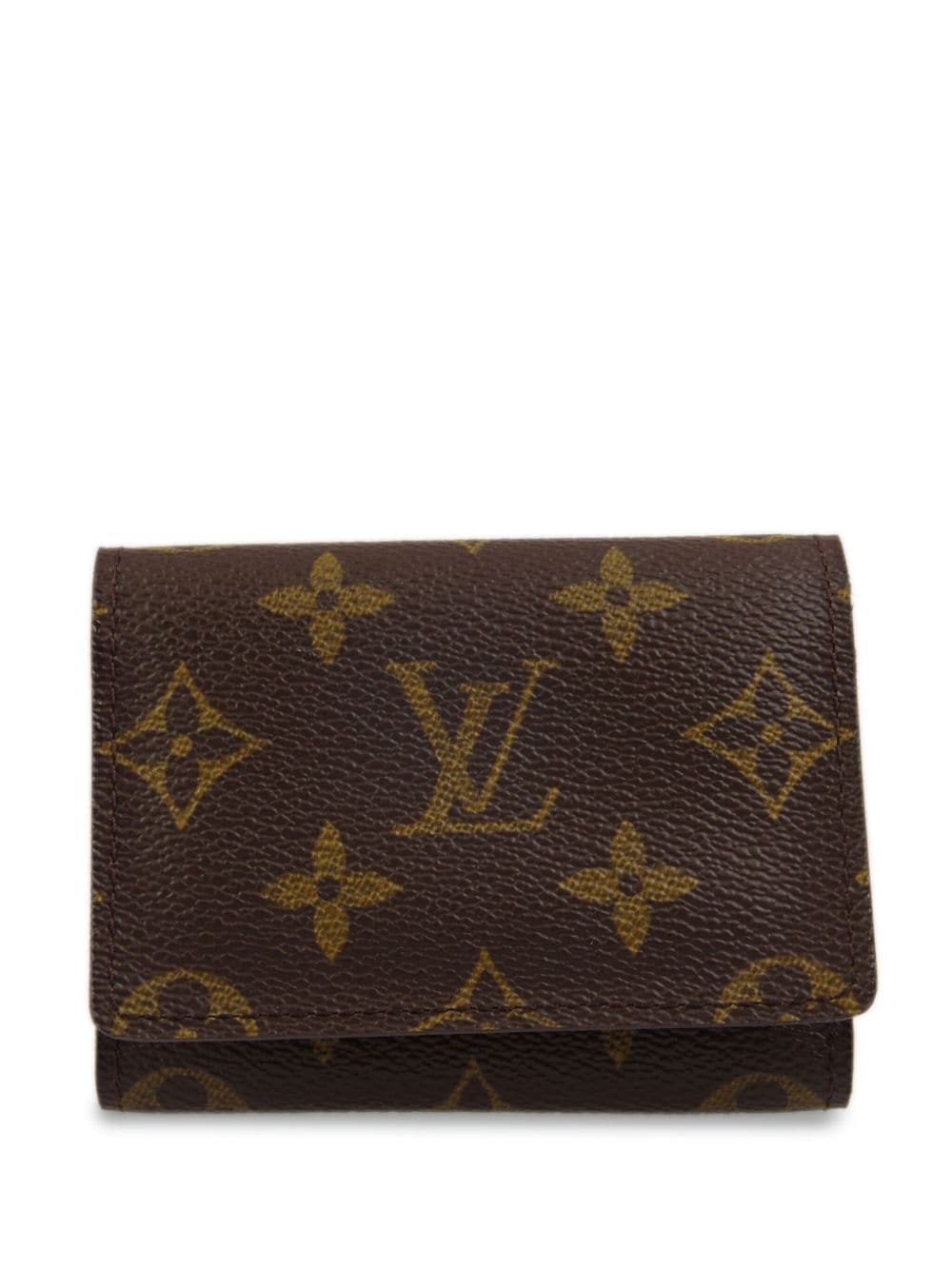 Louis Vuitton Pre-Owned 2002 Enveloppe Kartenetui mit Klappe - Braun von Louis Vuitton Pre-Owned