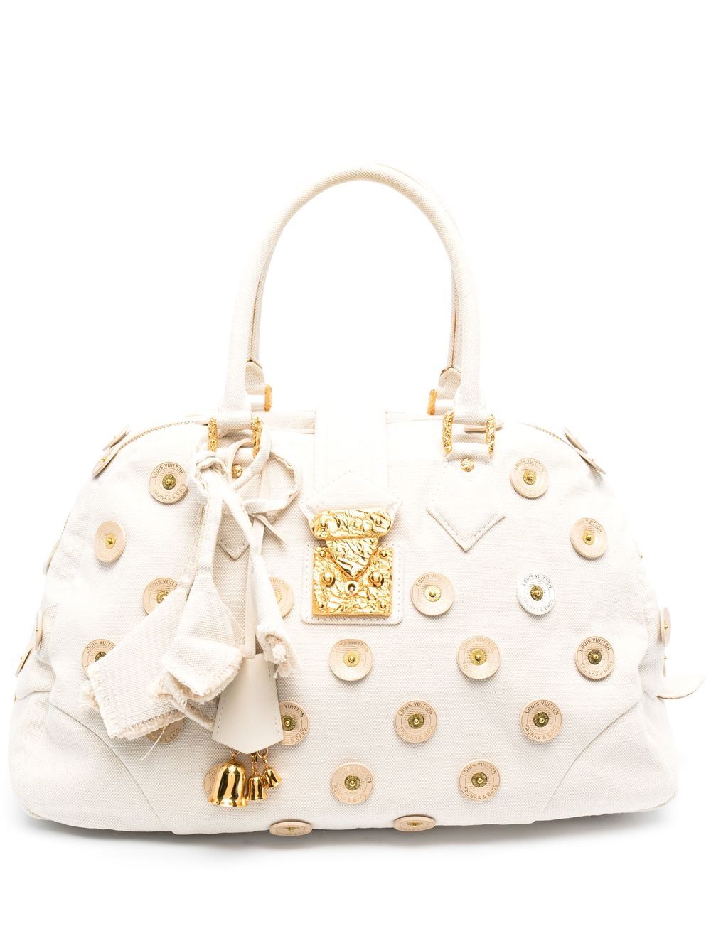 Louis Vuitton Pre-Owned 2007 Panama Handtasche mit Polka Dots - Gold von Louis Vuitton Pre-Owned