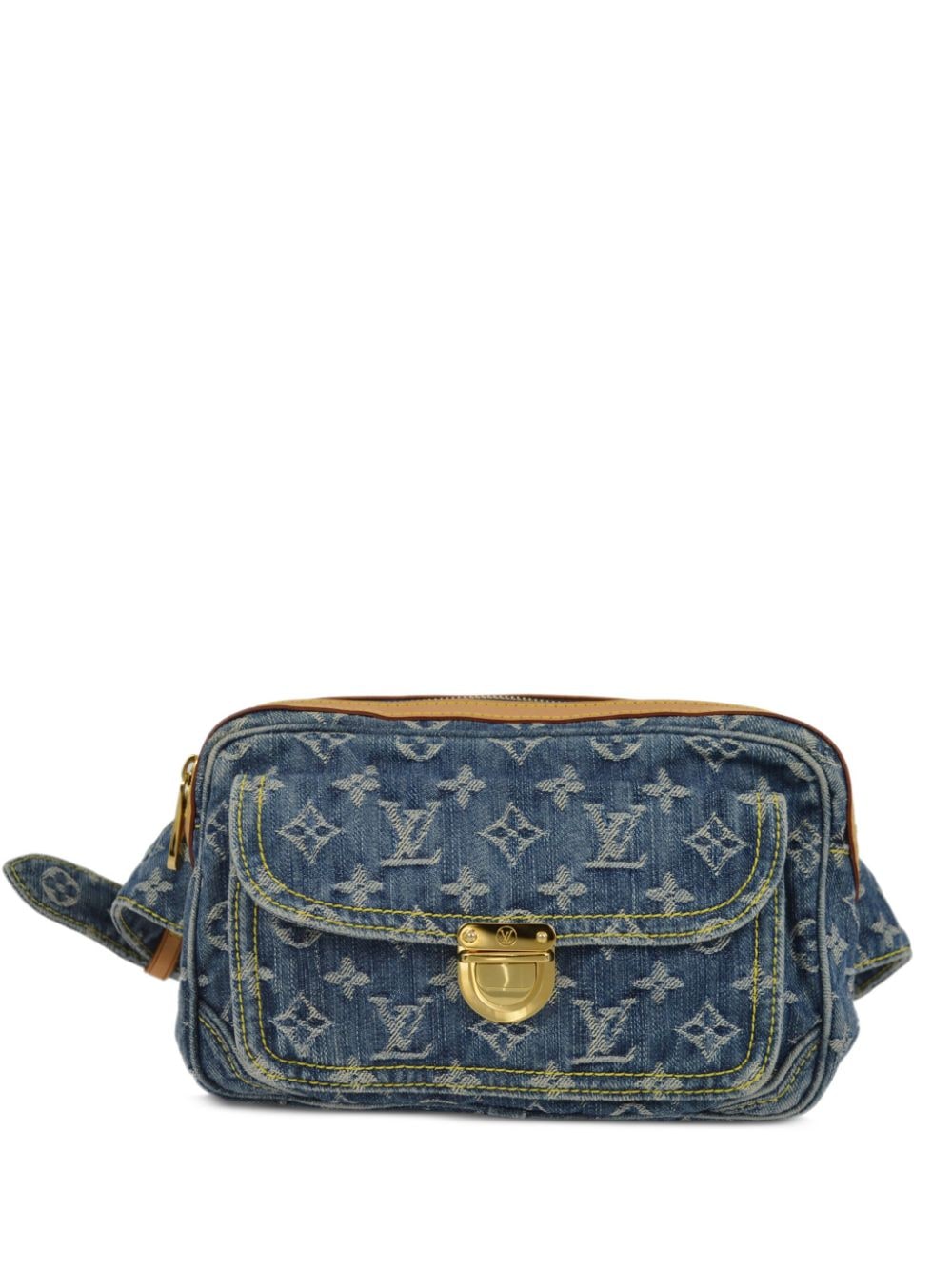 Louis Vuitton Pre-Owned 2007 pre-owned Monogram Denim-Gürteltasche - Blau von Louis Vuitton Pre-Owned