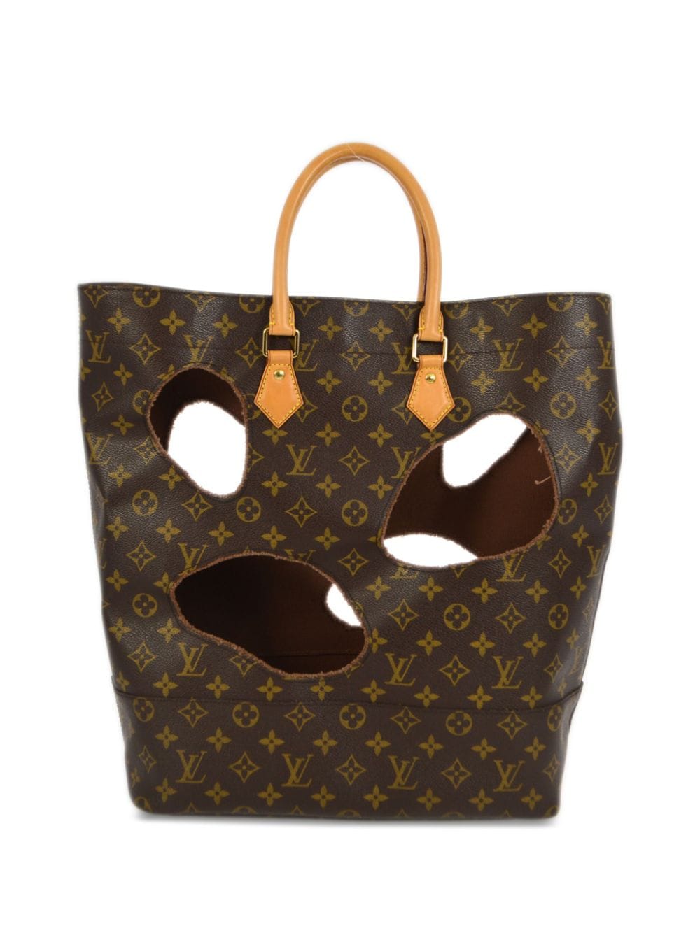 Louis Vuitton Pre-Owned x Comme des Garçons 2014 With Holes Handtasche - Braun von Louis Vuitton Pre-Owned