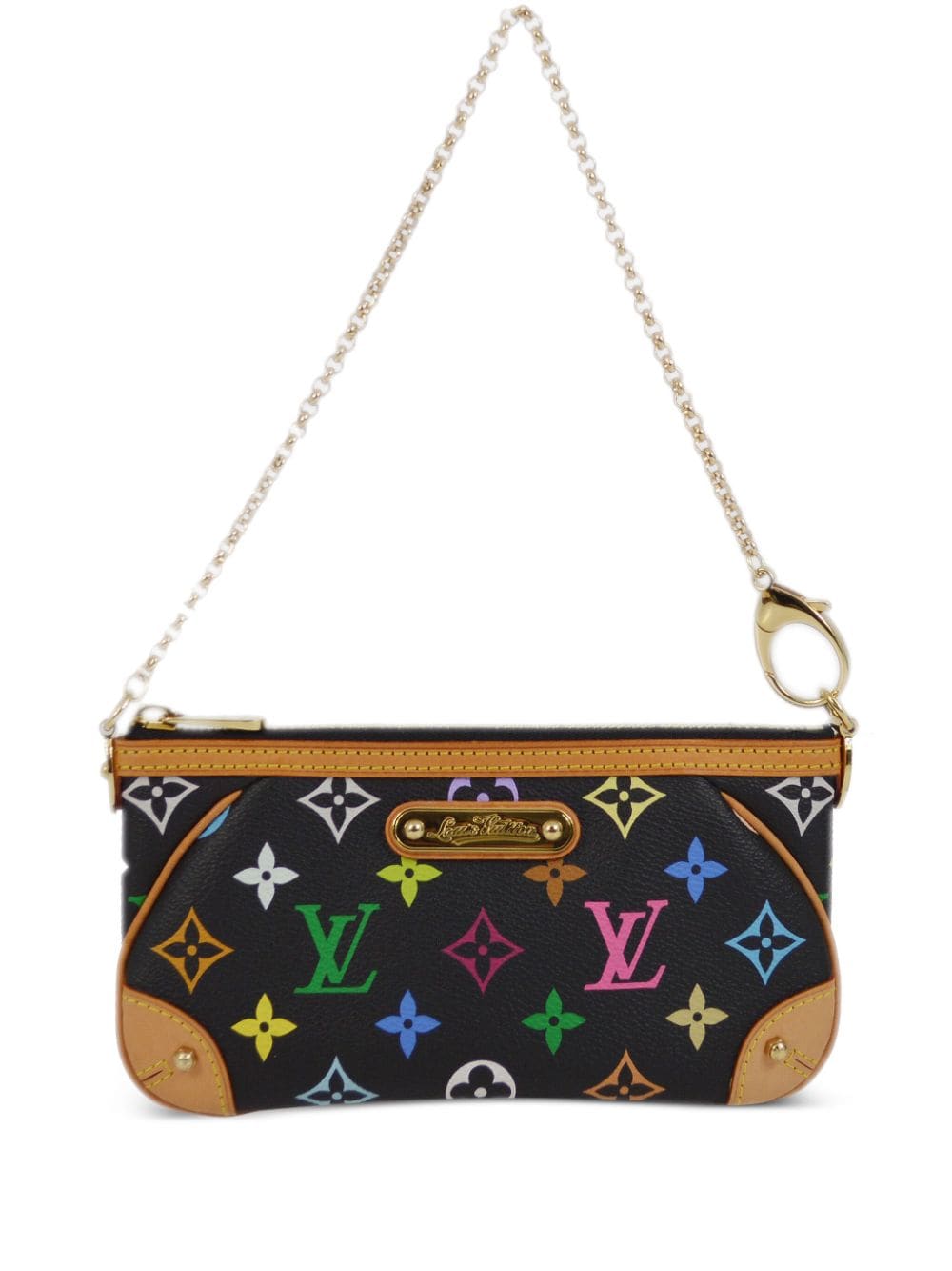 Louis Vuitton Pre-Owned x Takashi Murakami 2008 Milla MM Schultertasche - Schwarz von Louis Vuitton Pre-Owned