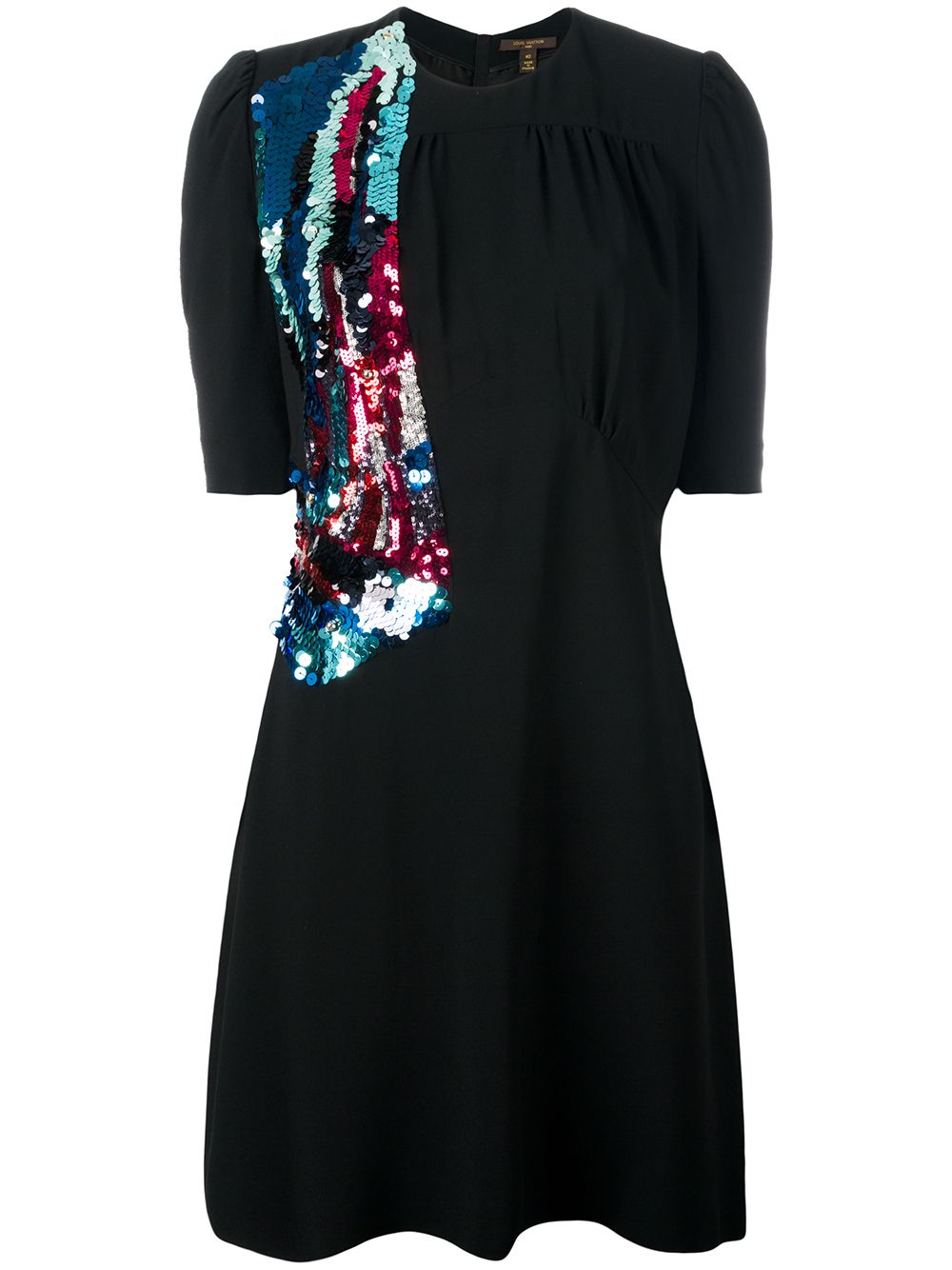 Louis Vuitton 2014 pre-owned Kleid mit Paillettenstickerei - Schwarz von Louis Vuitton
