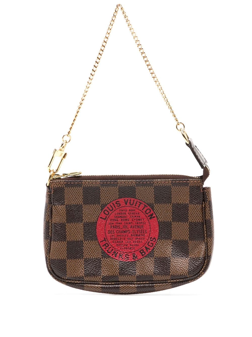 Louis Vuitton Pre-Owned 2008 T&B Pochette Accessoires Mini-Clutch - Braun von Louis Vuitton Pre-Owned