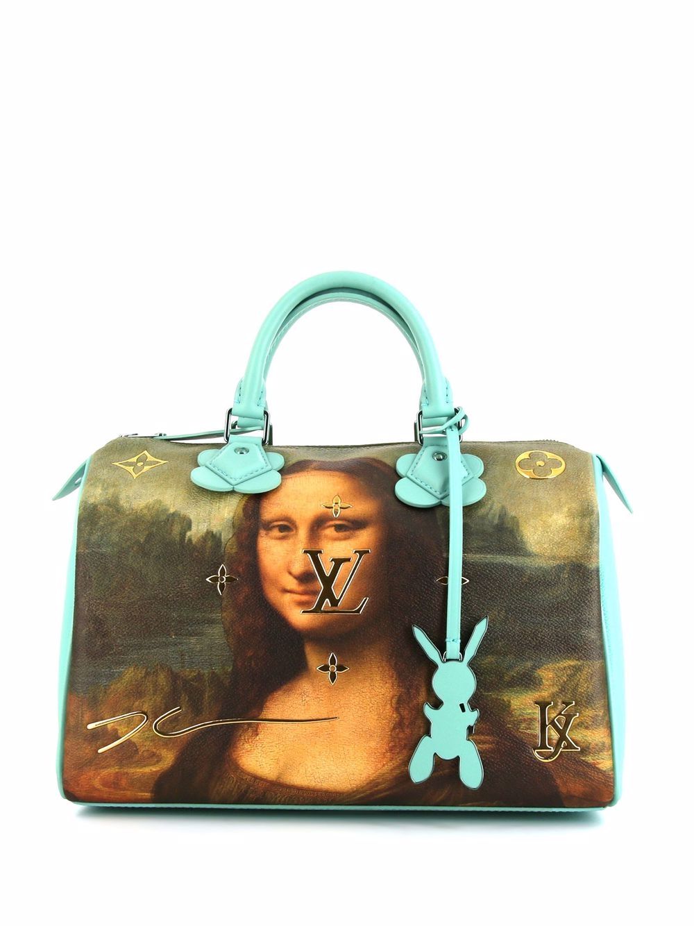 Louis Vuitton Pre-Owned 2017 Mona Lisa Speedy Handtasche - Blau von Louis Vuitton Pre-Owned