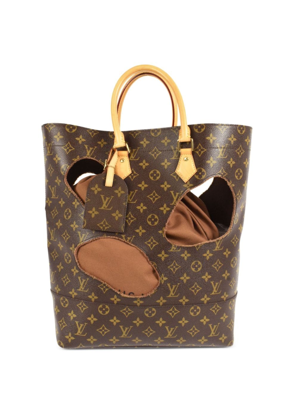 Louis Vuitton Pre-Owned x Comme des Garçons 2014 Handtasche mit Cut-outs - Braun von Louis Vuitton Pre-Owned