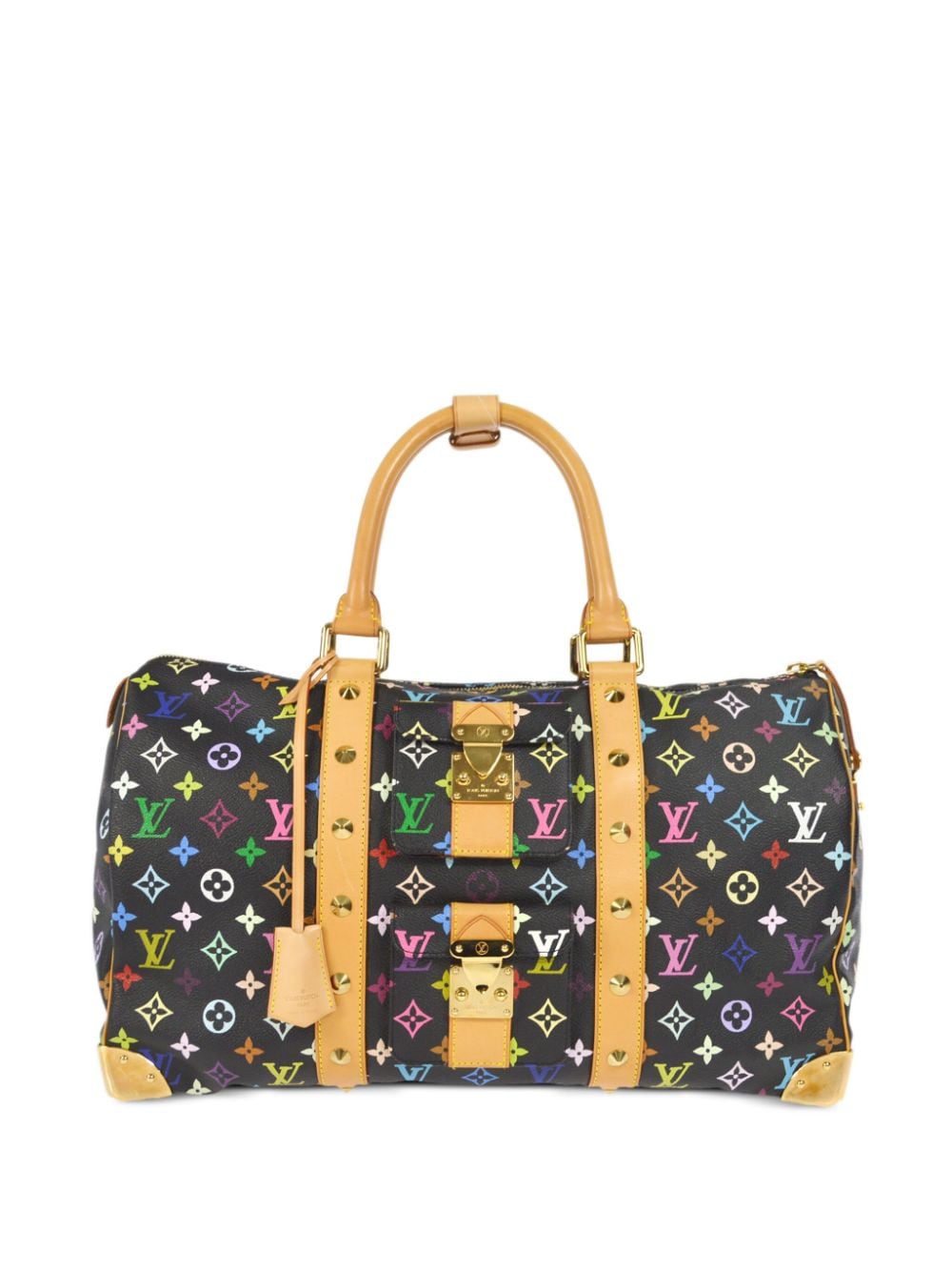 Louis Vuitton Pre-Owned x Takashi Murakami 2004 Keepall 45 Reisetasche - Schwarz von Louis Vuitton Pre-Owned