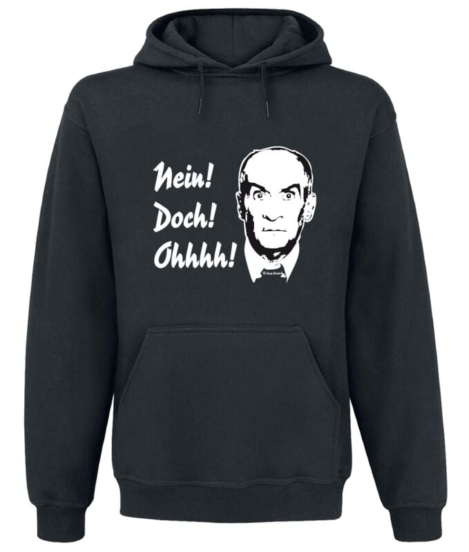 Louis de Funès Nein! Doch! Ohhh! Kapuzenpullover schwarz in XXL von Louis de Funès