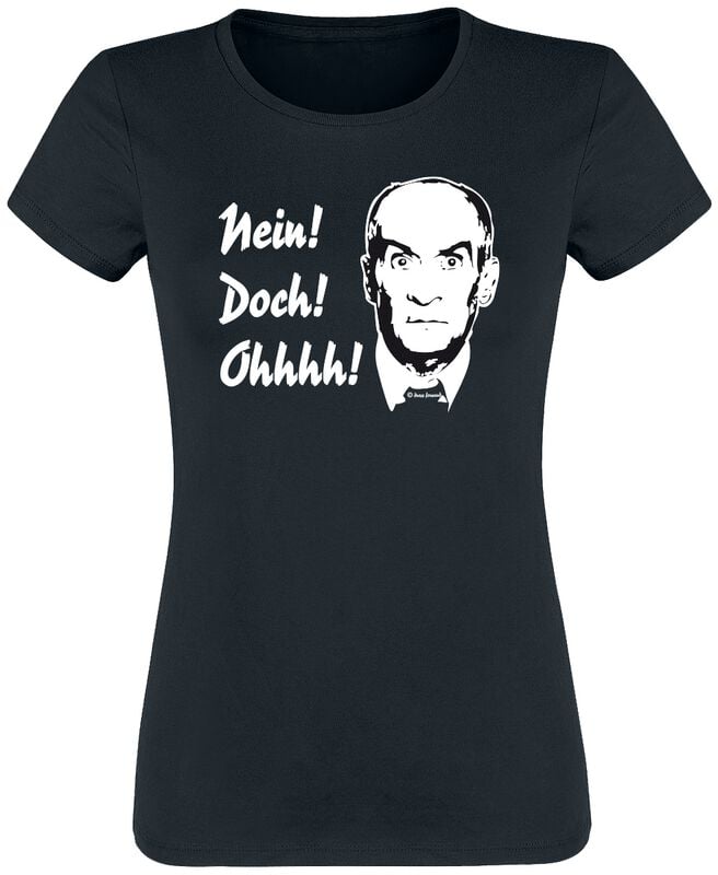 Louis de Funès Nein! Doch! Ohhh! T-Shirt schwarz in XXL von Louis de Funès