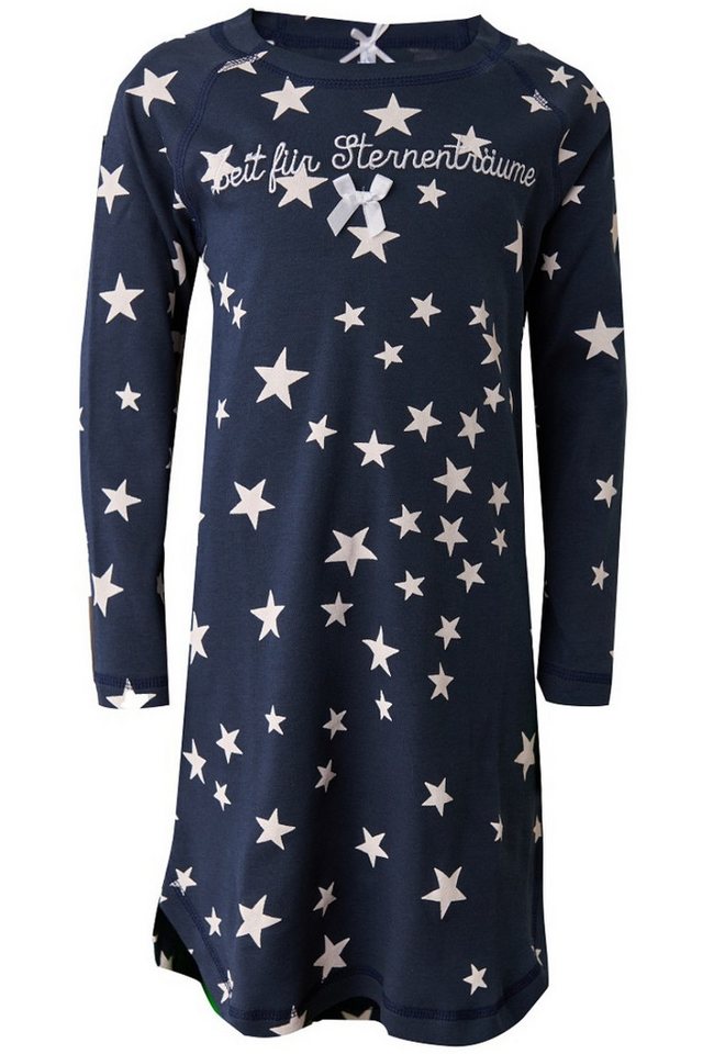 Louis & Louisa Pyjama Nachthemd Kinder - STERNENTRÄUME - marine von Louis & Louisa