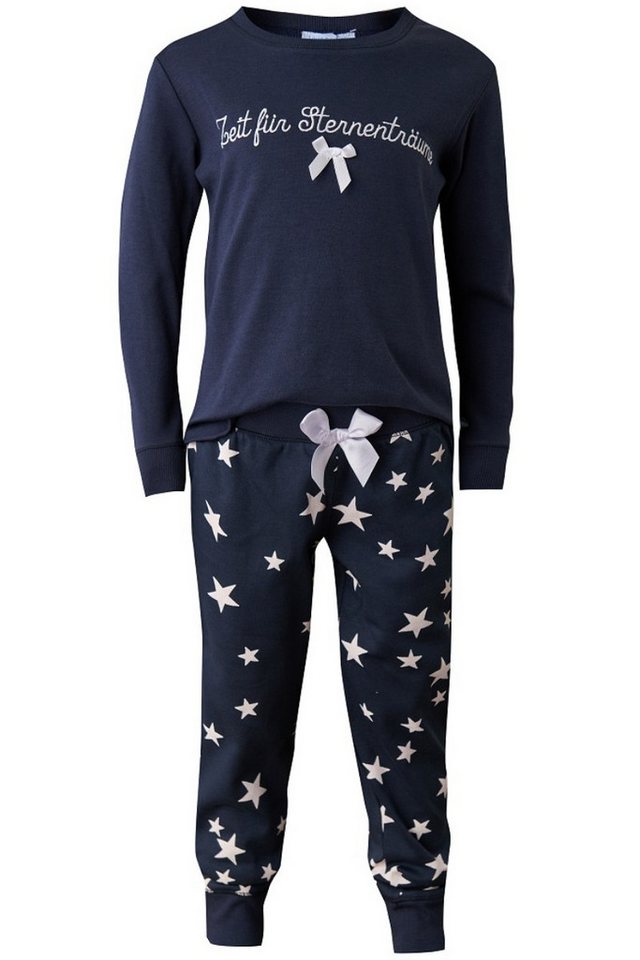 Louis & Louisa Pyjama Schlafanzug Kinder - STERNENTRÄUME - marine von Louis & Louisa