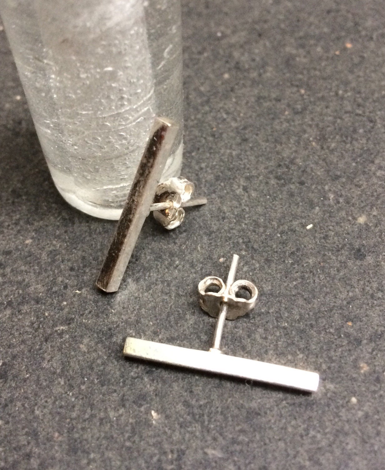 Auffällig Lange Bar Ohrstecker Ohrringe - Silber 925 Minimalistisch Cairo Auffällig Lange Bar Ohrstecker Ohrringe - Silber 925 Minimalistisch Cairo von LouisFarouk