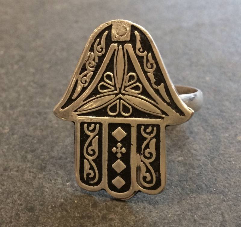 Hand Der Fatma Silber Ring, Kaff, Khamsa, Handgefertigt in Kairo Hand Der Fatma Silber Ring, Kaff, Khamsa, Handgefertigt in Kairo von LouisFarouk